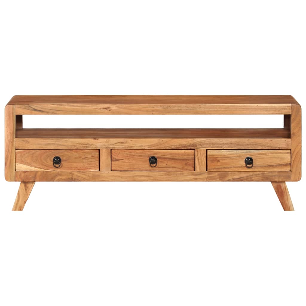 Mobile Porta TV-Mobile per TV-Credenza TV 110x30x40 cm in Legno Massello di Acacia 157617