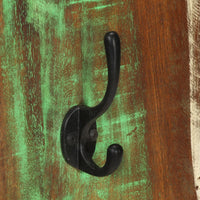 Appendiabiti a Parete 2pz 36x3x110cm Legno Massello di Recupero 337067