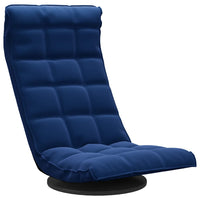Sedia da Pavimento Girevole Blu in Velluto 336563