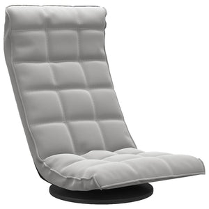 Sedia da Pavimento Girevole Grigio Chiaro in Velluto 336564