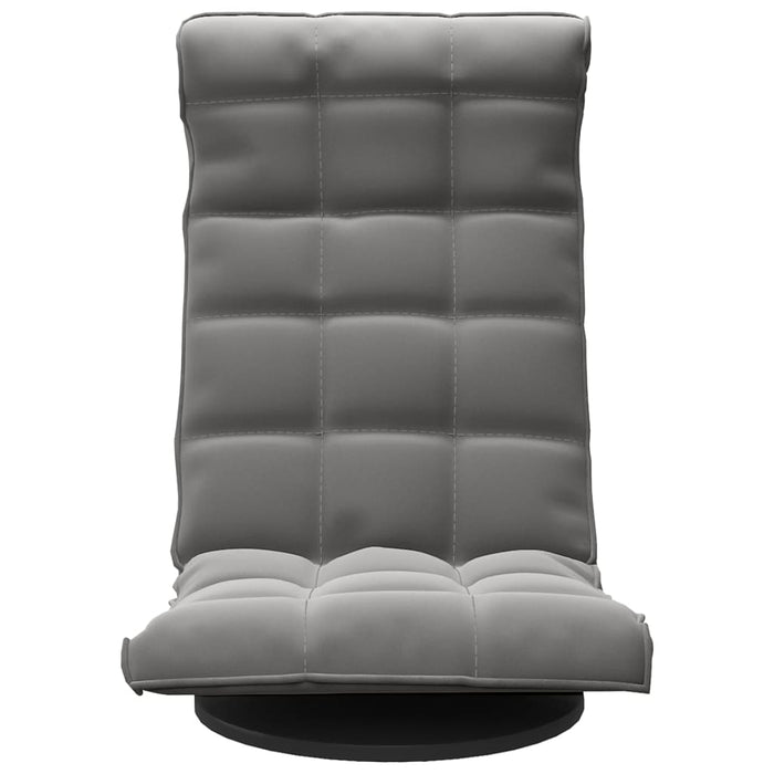 Sedia da Pavimento Girevole Grigio Scuro in Velluto cod mxl 77368