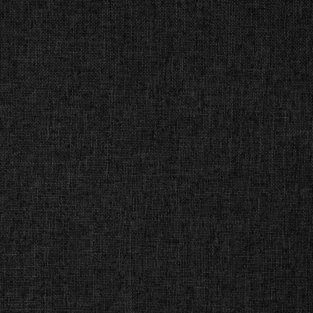 Sedia da Pavimento Girevole Nera in Tessuto