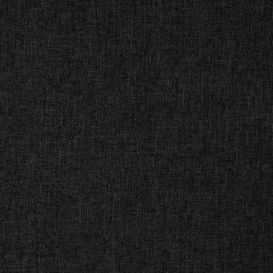 Sedia da Pavimento Girevole Nera in Tessuto