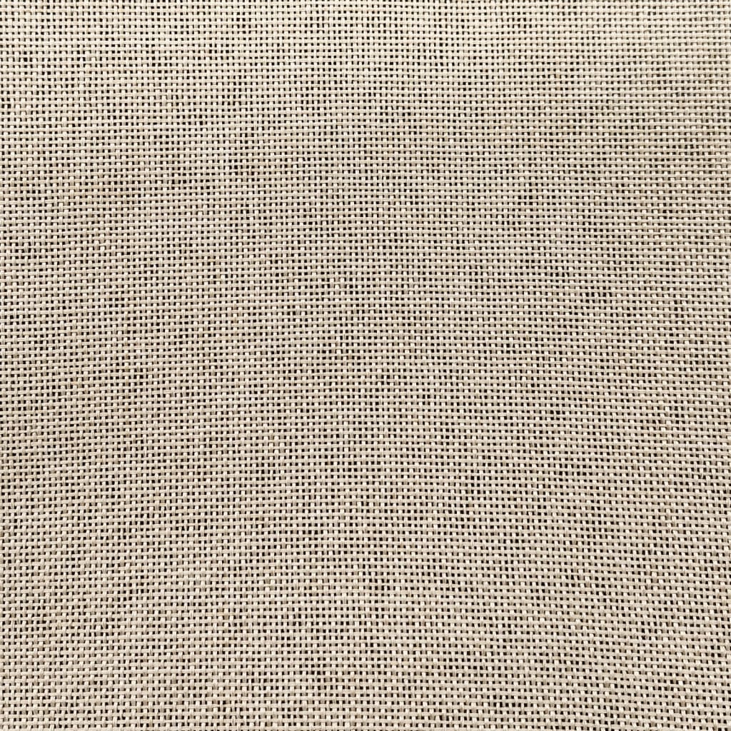 Sedia a Sdraio da Terra Pieghevole Crema in Tessuto 336586