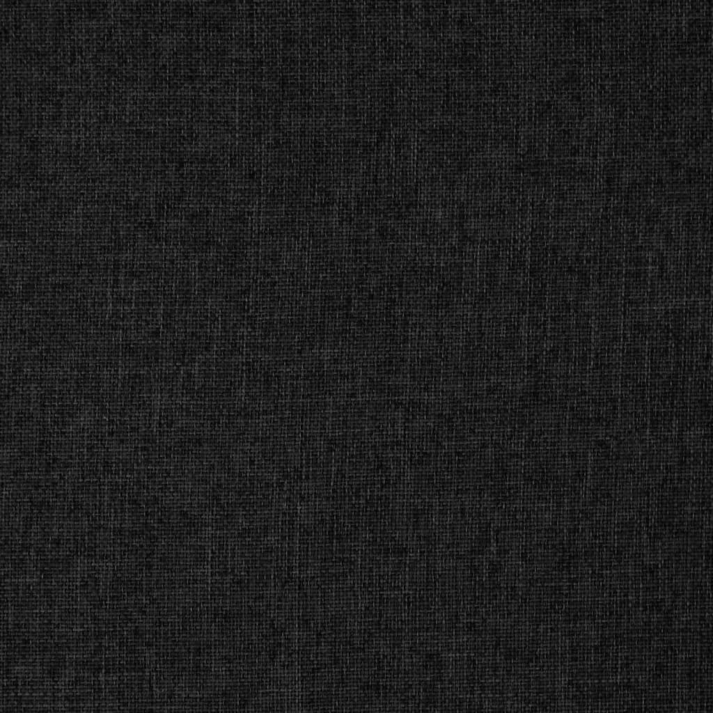 Sedia da Pavimento Pieghevole Nera in Tessuto 336590