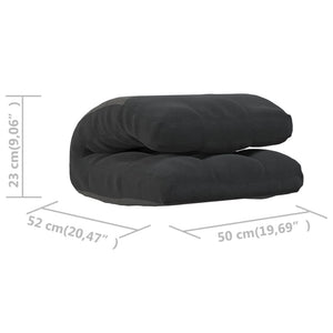 Sedia da Pavimento Pieghevole Nera in Tessuto cod mxl 60024