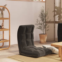 Sedia da Pavimento Pieghevole Nera in Tessuto cod mxl 60024