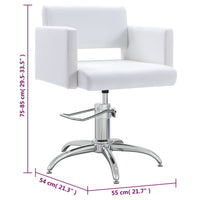 Poltrona per Salone di Bellezza in Similpelle Bianca 337182