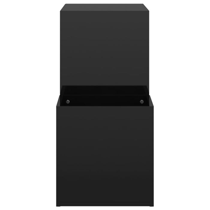 Scarpiera scarpiera mobile portaoggetti ingresso corridoio soggiorno legno tecnico nero lucido 02_0021760