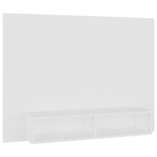 Mobile TV a Muro-Mobile per TV a parete Bianco 120x23,5x90 cm in Legno Multistrato