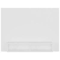 Mobile TV a Muro Bianco 120x23,5x90 cm in Legno Multistrato 808269