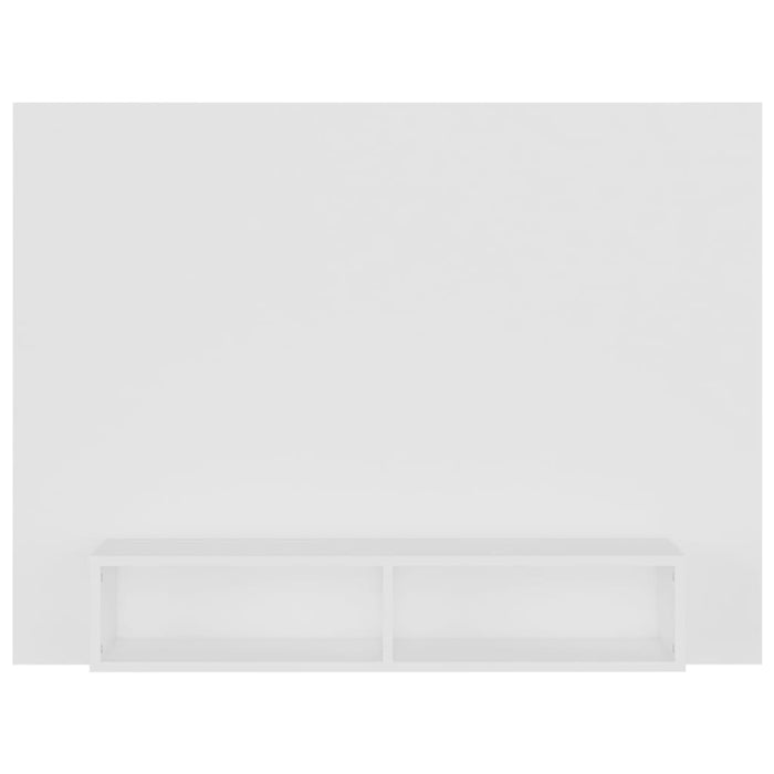Mobile TV a Muro Bianco 120x23,5x90 cm in Legno Multistrato 808269