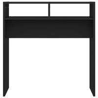 Tavolino Consolle Nero 78x30x80 cm in Legno Multistrato 808297