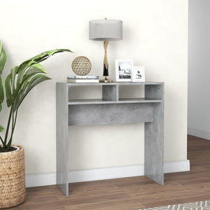 Tavolo Consolle Grigio Cemento 78x30x80 cm in Truciolato cod mxl 6423