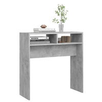 Tavolino Consolle Grigio Cemento 78x30x80cm Legno Multistrato 808300