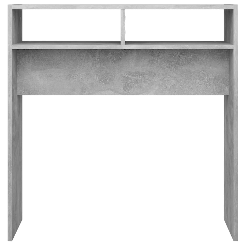 Tavolino Consolle Grigio Cemento 78x30x80cm Legno Multistrato 808300