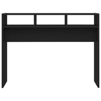 Tavolino Consolle Nero 105x30x80 cm in Legno Multistrato 808306