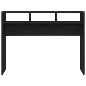 Tavolino Consolle Nero 105x30x80 cm in Legno Multistrato 808306