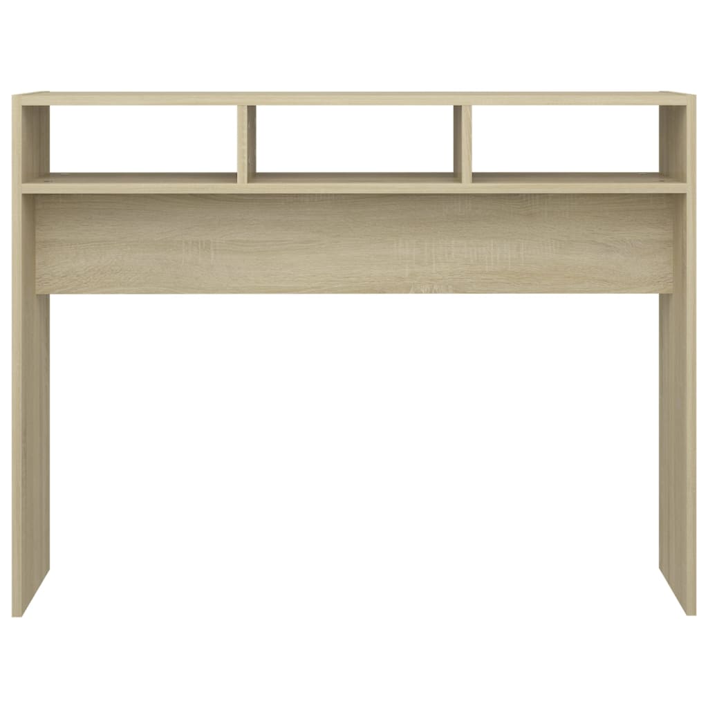 Tavolino Consolle-Tavolino da soggiorno-Tavolo Rovere Sonoma 105x30x80 cm Legno Multistrato