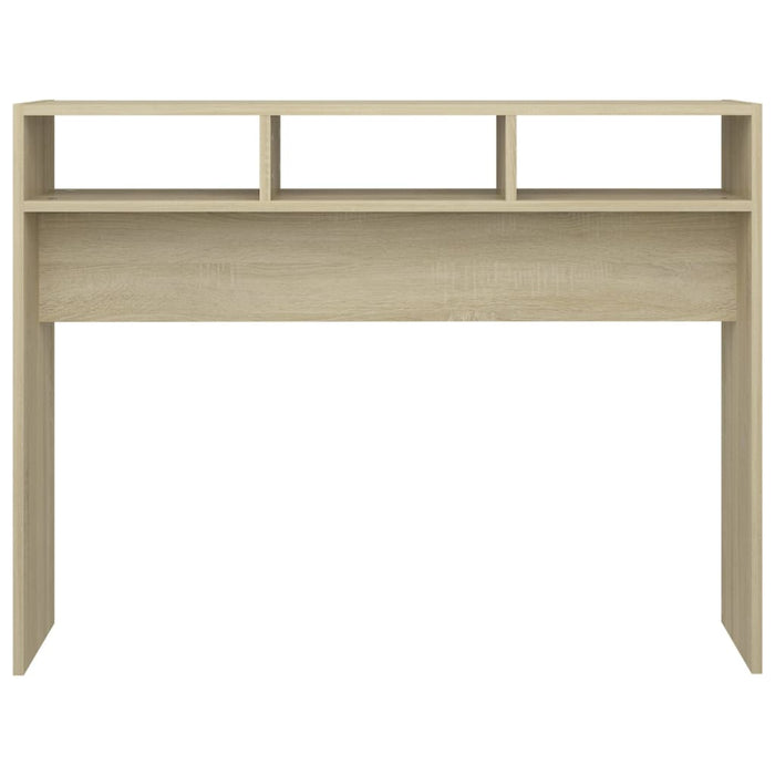 Tavolino Consolle-Tavolino da soggiorno-Tavolo Rovere Sonoma 105x30x80 cm Legno Multistrato