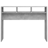 Tavolino Consolle Grigio Cemento 105x30x80cm Legno Multistrato 808309