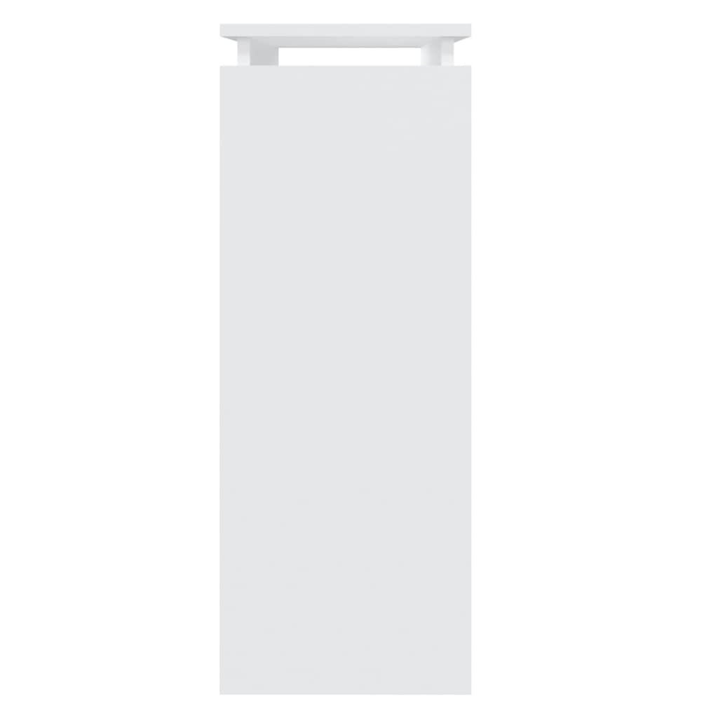 Tavolino Consolle Bianco 80x30x80 cm in Legno Multistrato 808314