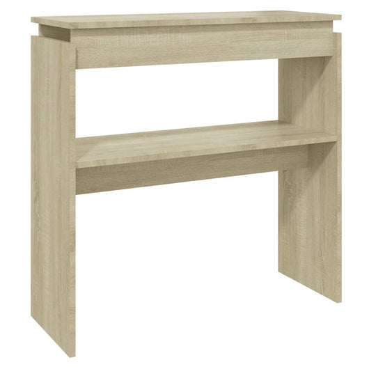 Tavolino Consolle-Tavolino da soggiorno-Tavolo Rovere Sonoma 80x30x80cm in Legno Multistrato