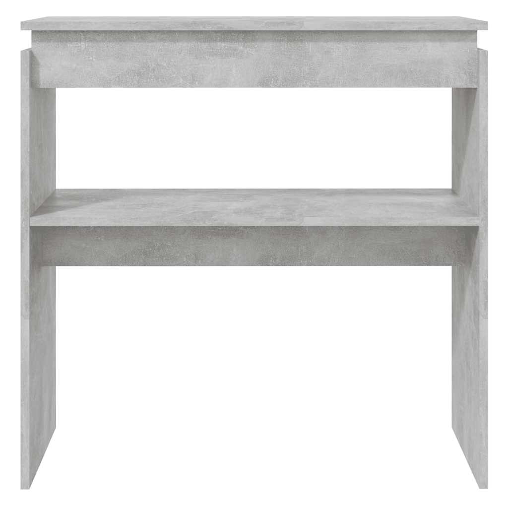 Tavolo Consolle Grigio Cemento 80x30x80 cm in Truciolato