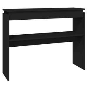 Tavolino Consolle-Tavolino da soggiorno-Tavolo Nero 102x30x80 cm in Legno Multistrato
