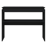 Tavolo Consolle Nero 102x30x80 cm in Truciolato cod mxl 13055