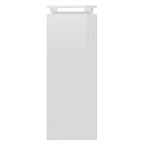 Tavolino Consolle-Tavolino da soggiorno-Tavolo Bianco Lucido 102x30x80 cm Legno Multistrato