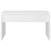 Tavolino da Salotto Bianco 68x50x38 cm Legno Multistrato