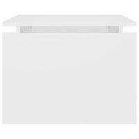 Tavolino da Salotto Bianco 68x50x38 cm Legno Multistrato 808332