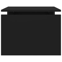 Tavolino da Salotto Nero 68x50x38 cm Legno Multistrato 808333