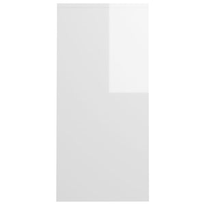 Scrivania Portatile Bianco Lucido 102,5x35x75 cm Multistrato 808347