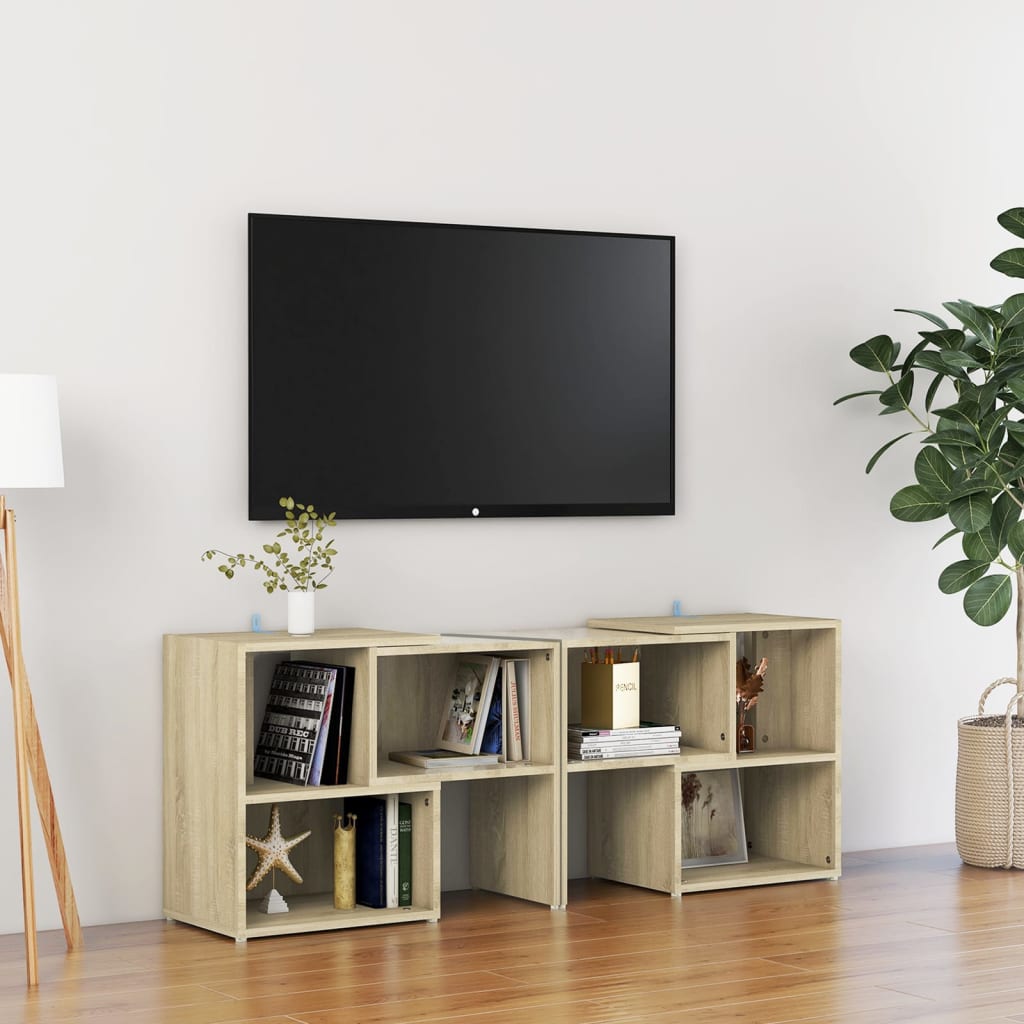 Mobile TV Rovere Sonoma 104x30x52 cm in Legno Multistrato 808353