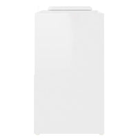 Mobile Porta TV Bianco Lucido 104x30x52 cm in Legno Multistrato 808356