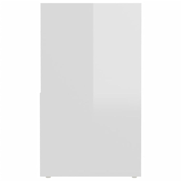 Mobile Porta TV Bianco Lucido 149x30x52 cm in Legno Multistrato 808365