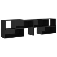 Mobile Porta TV Nero Lucido 149x30x52 cm in Legno Multistrato 808366