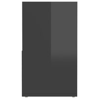 Mobile Porta TV Grigio Lucido 149x30x52 cm in Legno Multistrato 808367