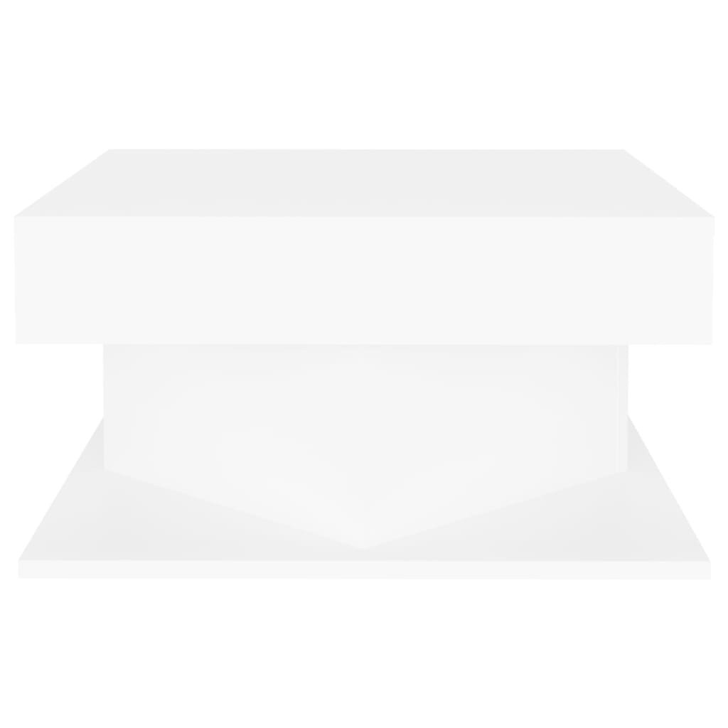 Tavolino da Salotto Bianco 57x57x30 cm in Legno Multistrato 808368