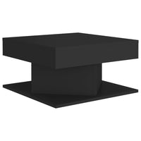 Tavolino da Salotto Nero 57x57x30 cm in Legno Multistrato 808369