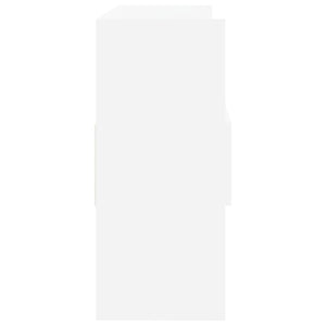 Credenza-Buffet-Armadio da cucina Bianca 120x30,5x70 cm in Legno Multistrato