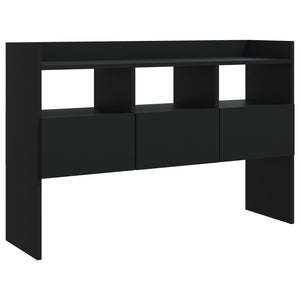 Credenza Nera 105x30x70 cm in Legno Multistrato 808378