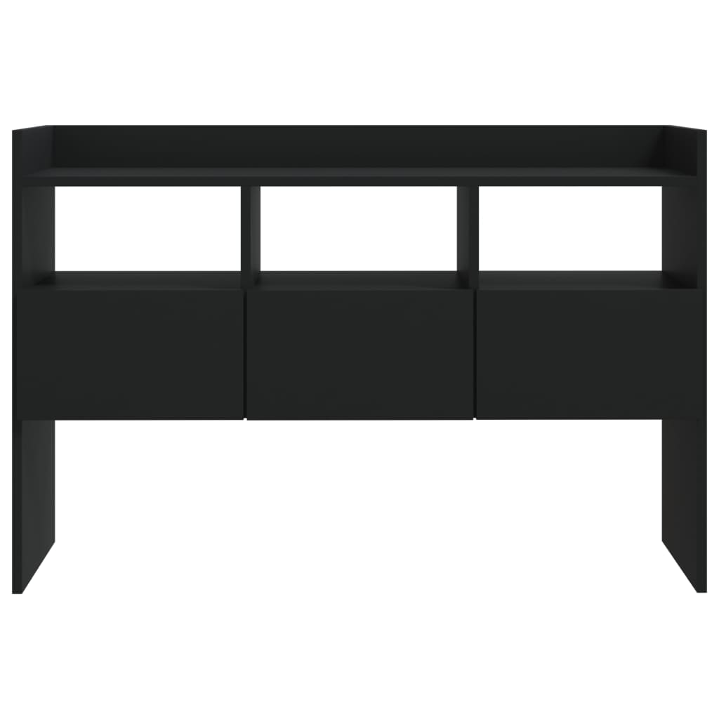 Credenza Nera 105x30x70 cm in Legno Multistrato 808378