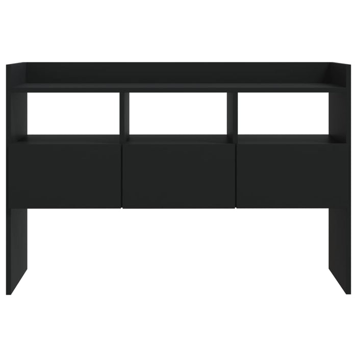 Credenza Nera 105x30x70 cm in Legno Multistrato 808378