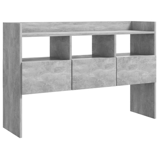 Credenza-Buffet-Armadio da cucina Grigio Cemento 105x30x70 cm in Legno Multistrato