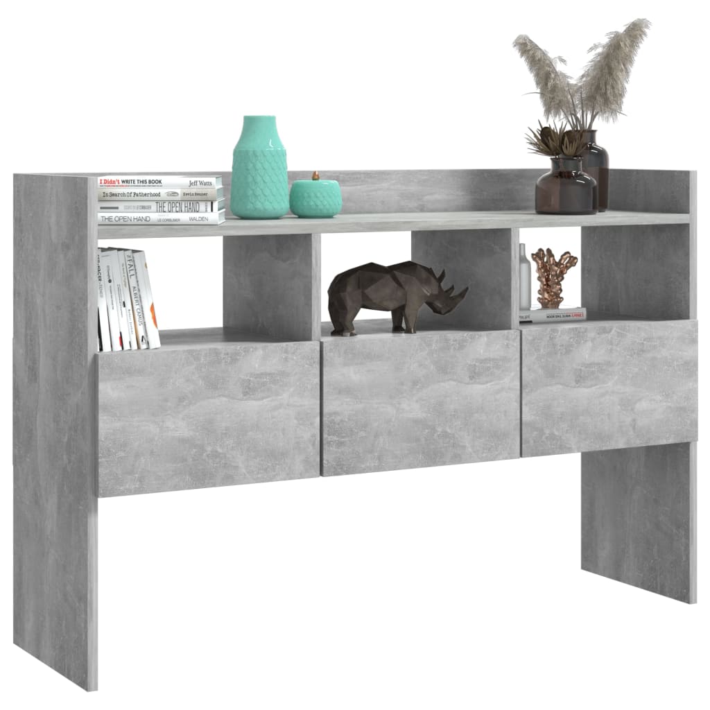 Credenza Grigio Cemento 105x30x70 cm in Legno Multistrato 808381