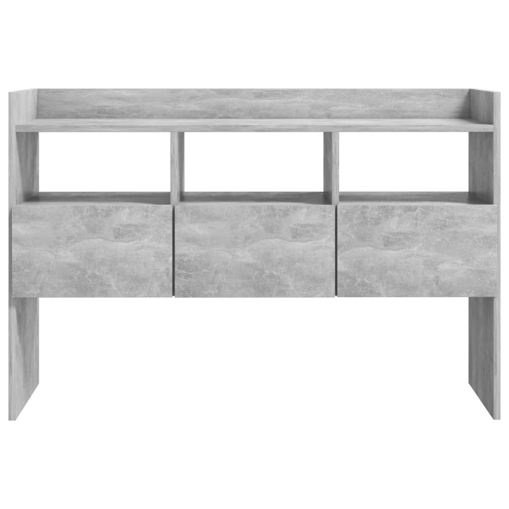 Credenza-Buffet-Armadio da cucina Grigio Cemento 105x30x70 cm in Legno Multistrato