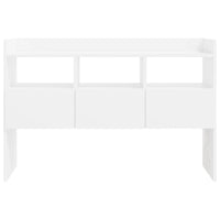 Credenza Bianco Lucido 105x30x70 cm in Legno Multistrato 808383